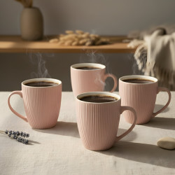 Porcelain Mug Set - 4 Pcs